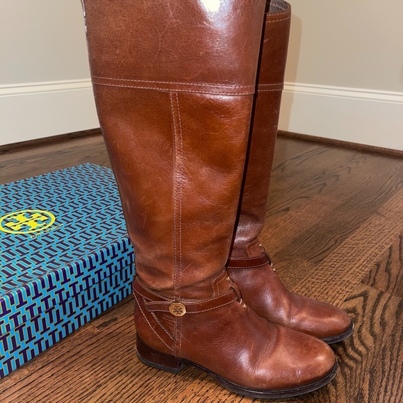 Tory Burch Brita 30MM Riding Boot - Picture 2 of 8
